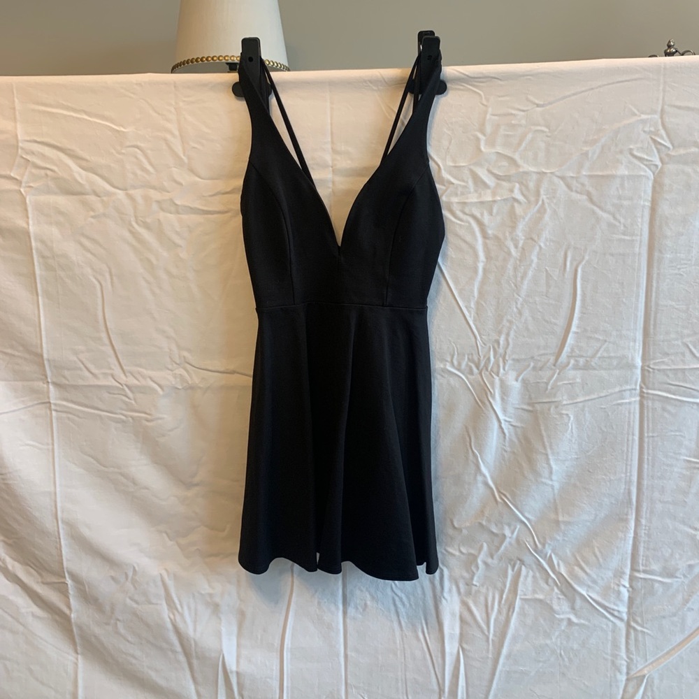 Black cocktail dress